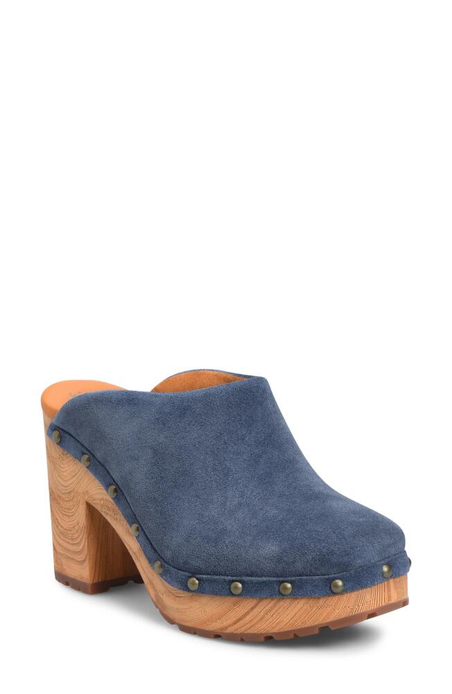 Kork-Ease Sudbury Clog in Dark Blue Suede Cover