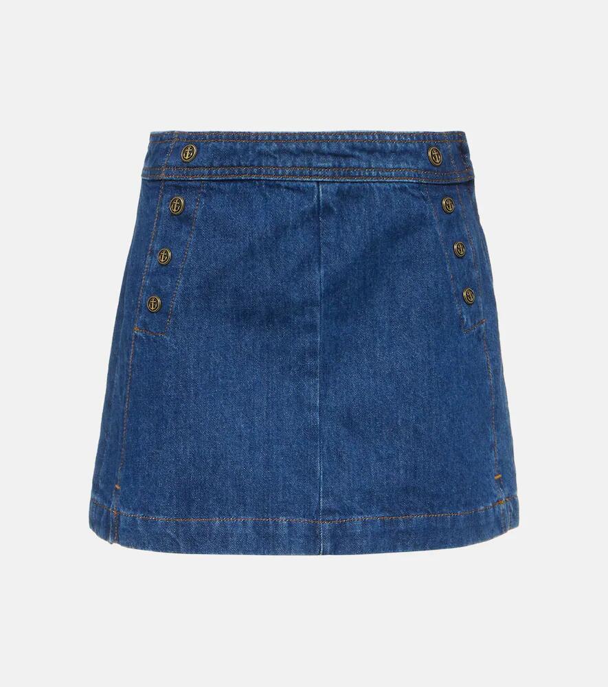 Frame Sailor Snap denim miniskirt Cover