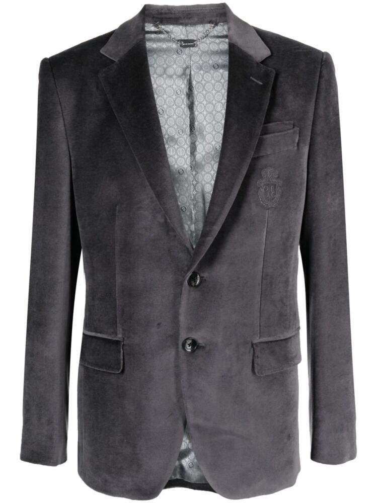 Billionaire chenille single-breasted blazer - Grey Cover