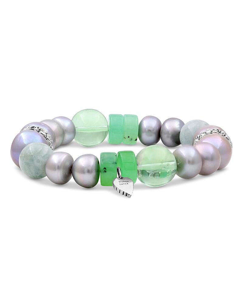 Stephen Dweck Sterling Silver Terraquatic Multi-Gemstone Stretch Bracelet Cover