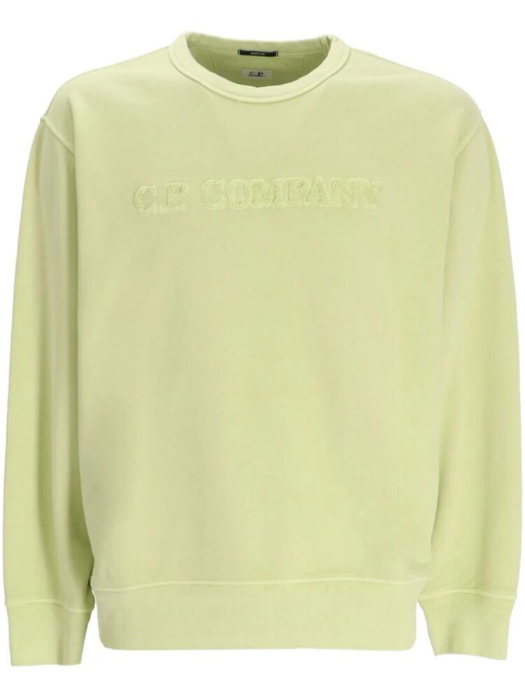 C.P. Company terrycloth-logo cotton sweatshirt - Green Cover