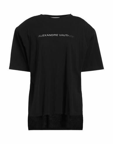 Alexandre Vauthier Woman T-shirt Black Cotton Cover