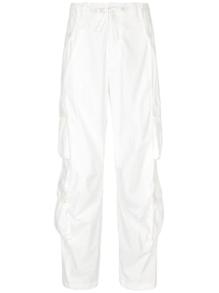 Dolce & Gabbana drawstring-waist poplin cargo pants - White Cover