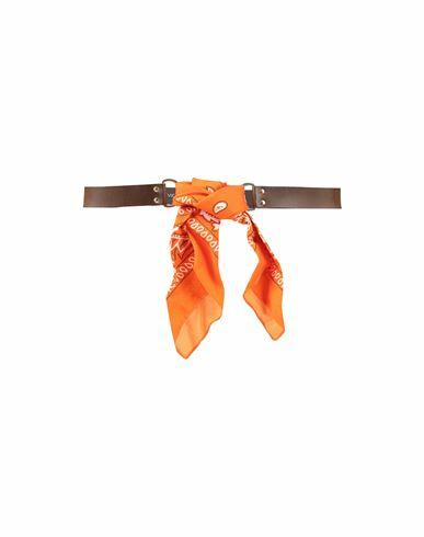 Vicolo Woman Belt Orange Soft Leather Cover