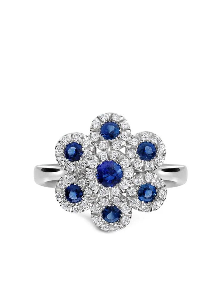 LEO PIZZO 18kt white gold sapphire and diamond ring - Silver Cover