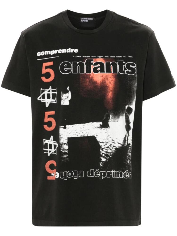 Enfants Riches Déprimés graphic-print cotton T-shirt - Black Cover