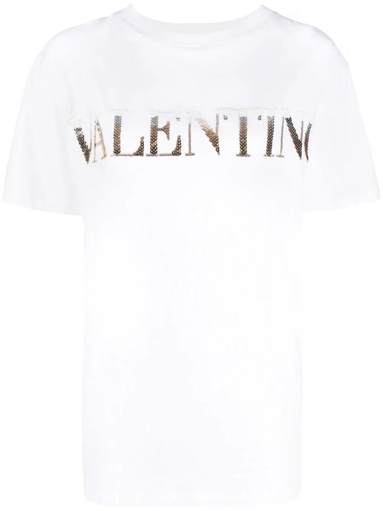 Valentino Garavani logo-print cotton T-shirt - White Cover