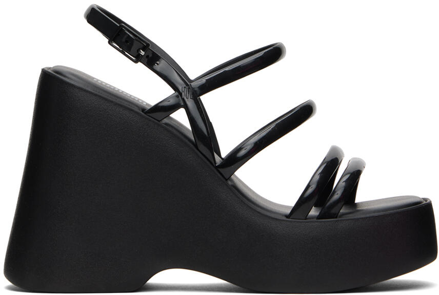 Melissa Black Jessie Platform Heeled Sandals Cover