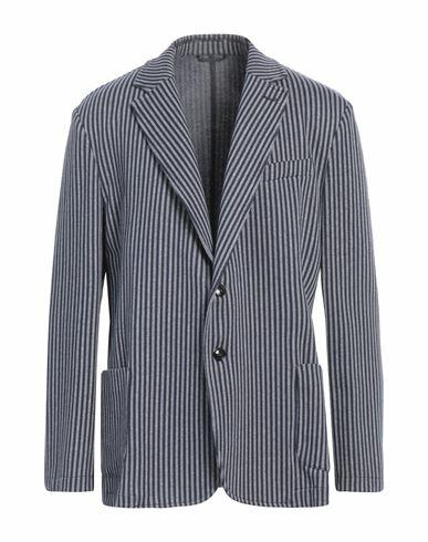 Trussardi Man Blazer Midnight blue Cotton, Polyester, Elastane Cover