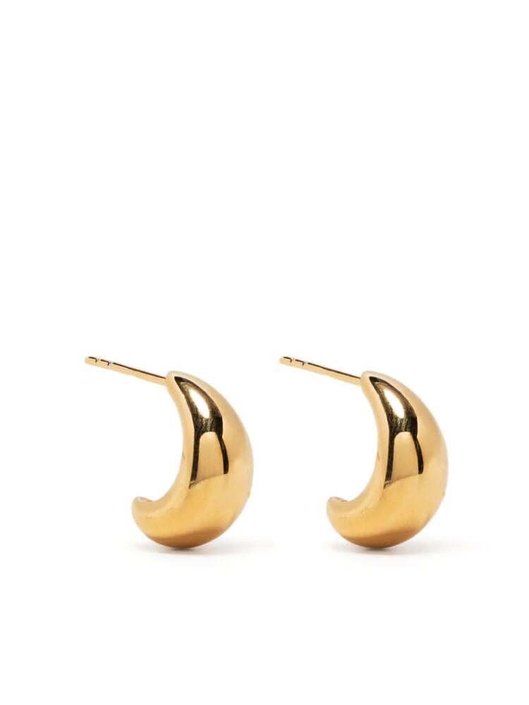 Missoma Savi Dome polished hoop earrings - Gold Cover