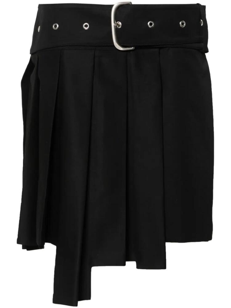 Off-White wraparound pleated mini skirt - Black Cover