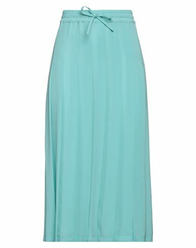 Semicouture Woman Midi skirt Turquoise Triacetate, Polyester Cover