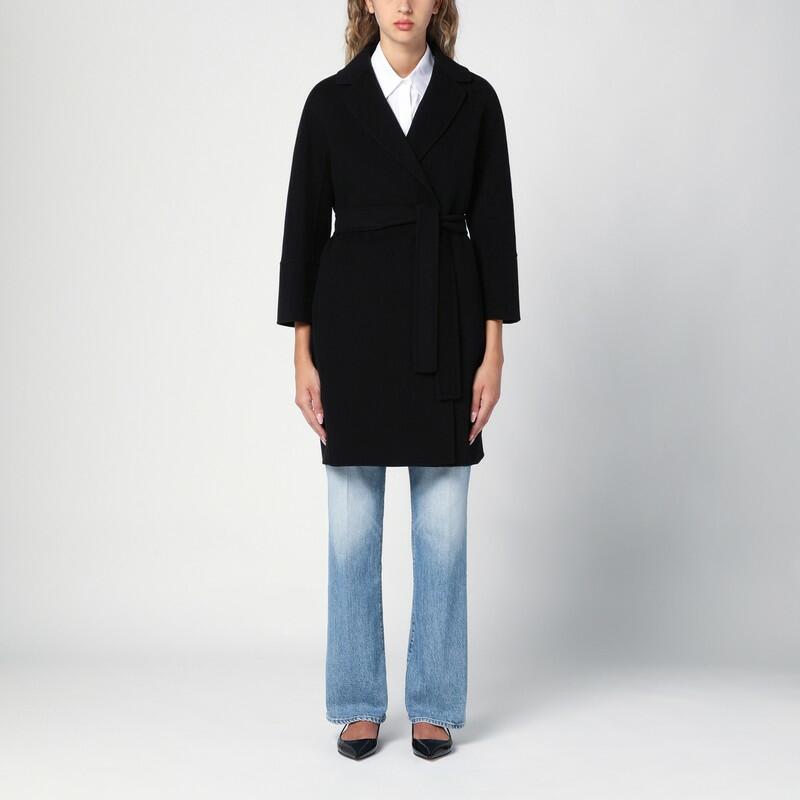 'S Max Mara Black wool coat Cover