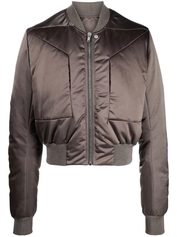 Rick Owens cropped bomber jacket - Brown Cover