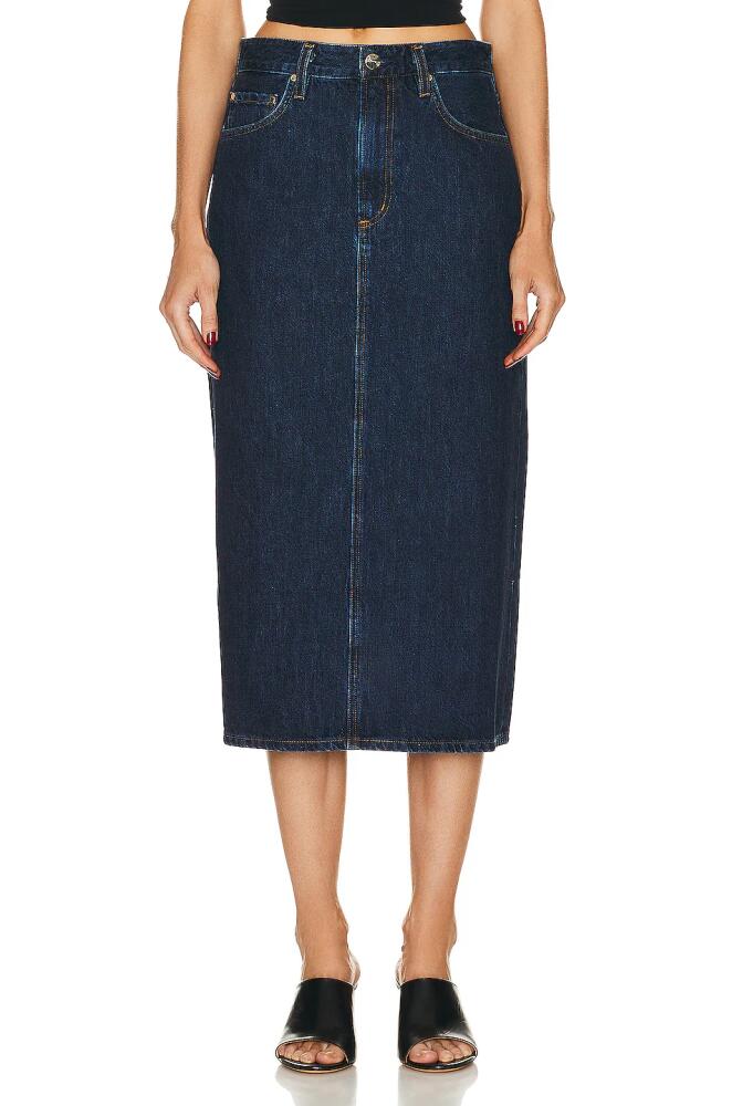 GOLDSIGN The Low Slung Skirt in Blue Cover