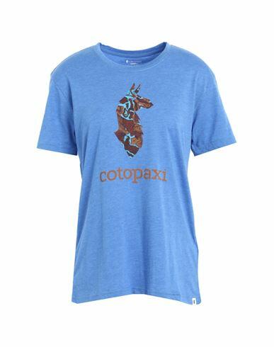 Cotopaxi Altitude Llama Organic Organic Woman T-shirt Slate blue Organic cotton, Recycled polyester Cover