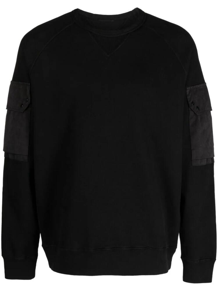 Ten C logo-patch cotton jumper - Black Cover