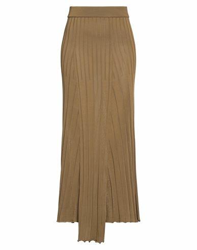 Erika Cavallini Woman Maxi skirt Sage green Viscose Cover