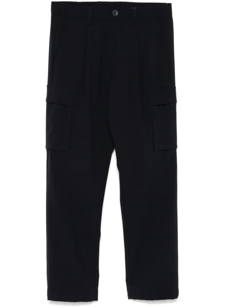 Herno pleat-detail tapered trousers - Blue Cover