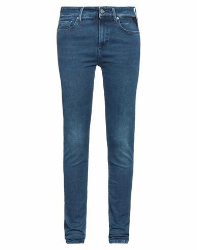 Replay Woman Jeans Blue Cotton, Polyester, Elastane Cover