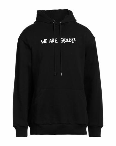 Throwback. Man Sweatshirt Black Cotton Cover