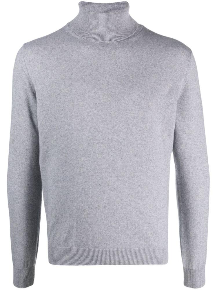 Cenere GB fine-knit roll-neck jumper - Grey Cover