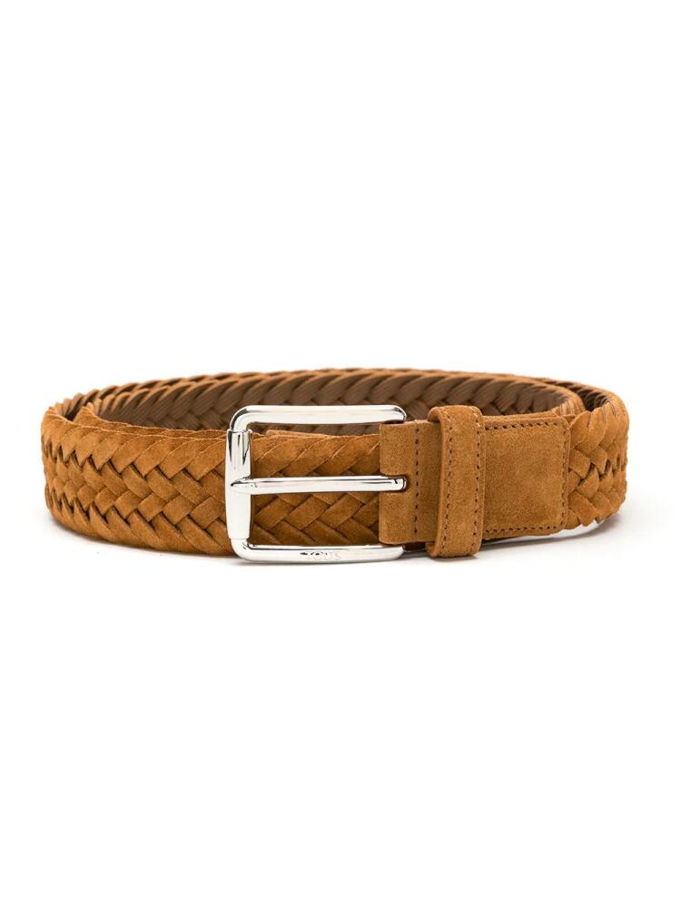 Tod's interwoven leather belt - Brown Cover