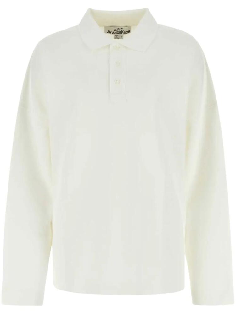 A.P.C. piquet polo shirt - White Cover