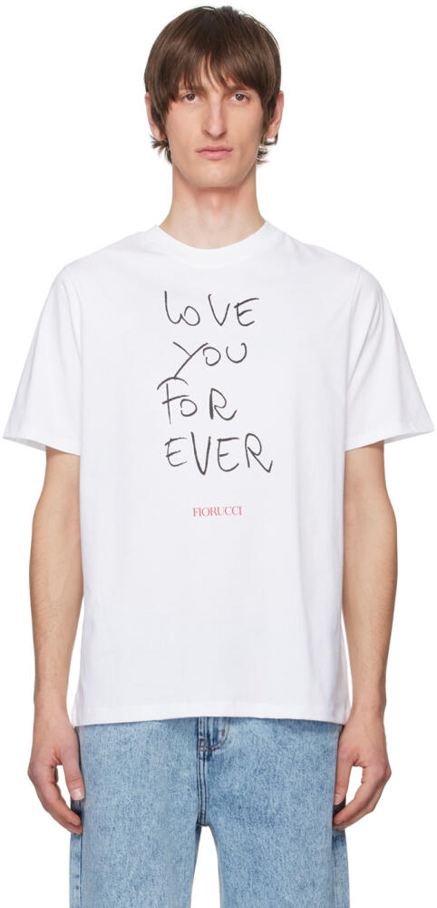 Fiorucci White 'Love You For Ever' T-Shirt Cover