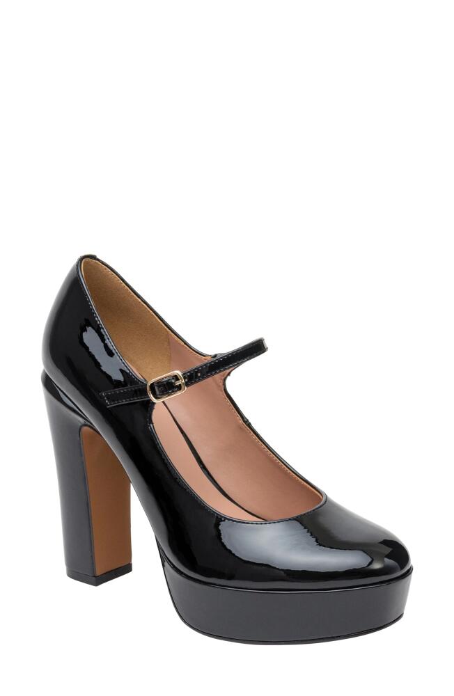 Linea Paolo Isadora Mary Jane Platform Pump in Black Cover