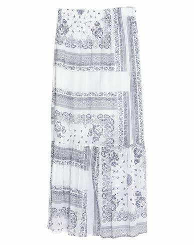 Semicouture Woman Maxi skirt White Viscose, Cotton Cover