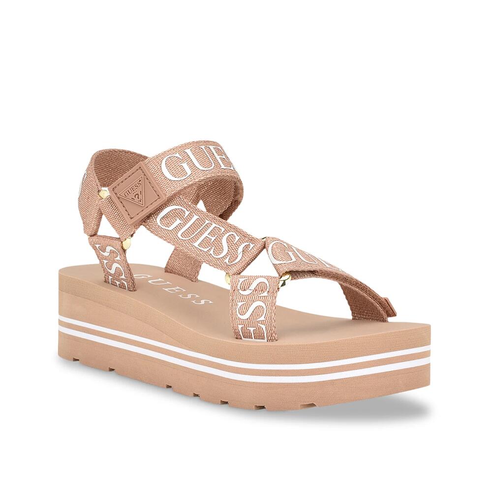 Guess Avin Wedge Sandal | Women's | Light Pink Cover