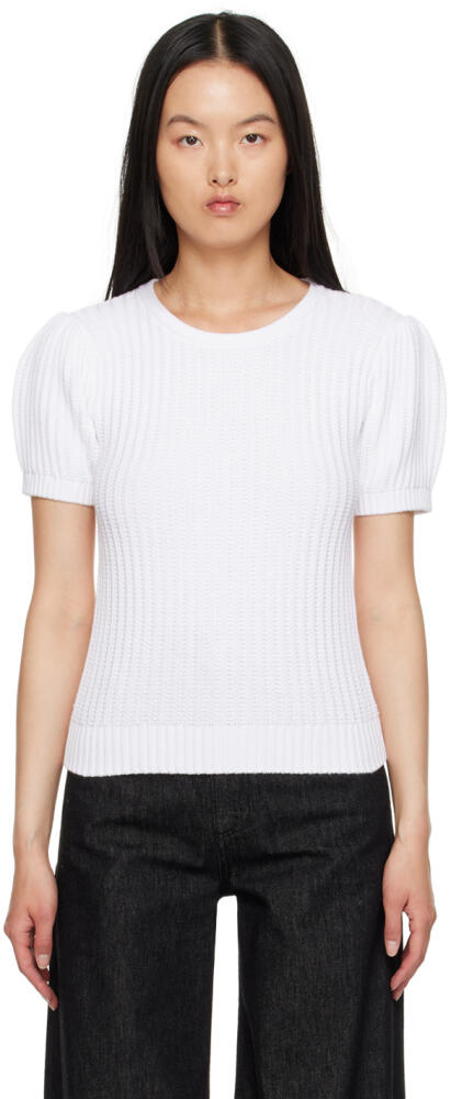 See by Chloé White Rib Sweater Cover