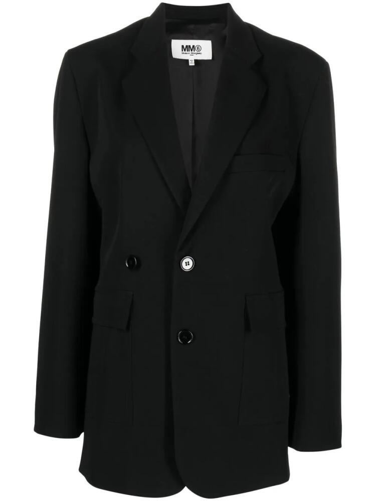 MM6 Maison Margiela single-breasted blazer - Black Cover