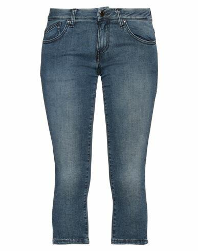 Ean 13 Woman Jeans Blue Cotton, Elastane Cover