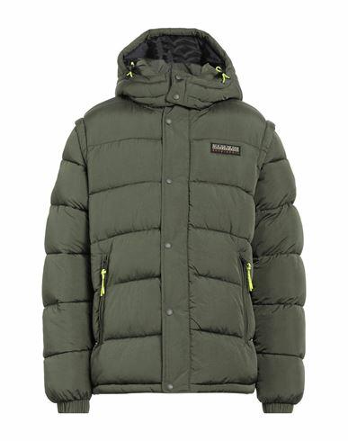 Napapijri Man Puffer Military green Polyamide Cover