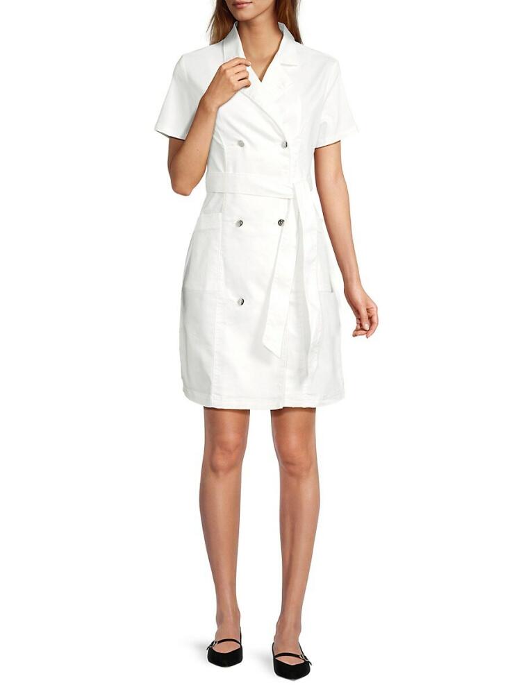 NANETTE nanette lepore Women's Double Breasted Blazer Mini Dress - White Cover