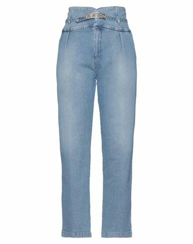 Pinko Woman Jeans Blue Cotton, Elastane Cover