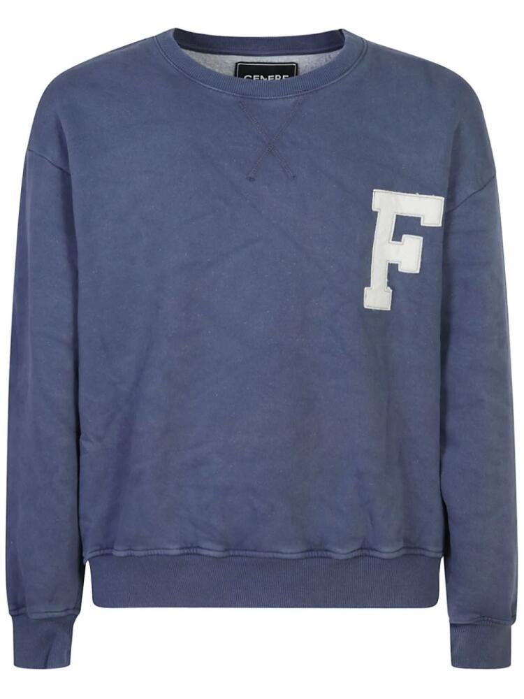 Cenere GB appliqué sweatshirt - Blue Cover