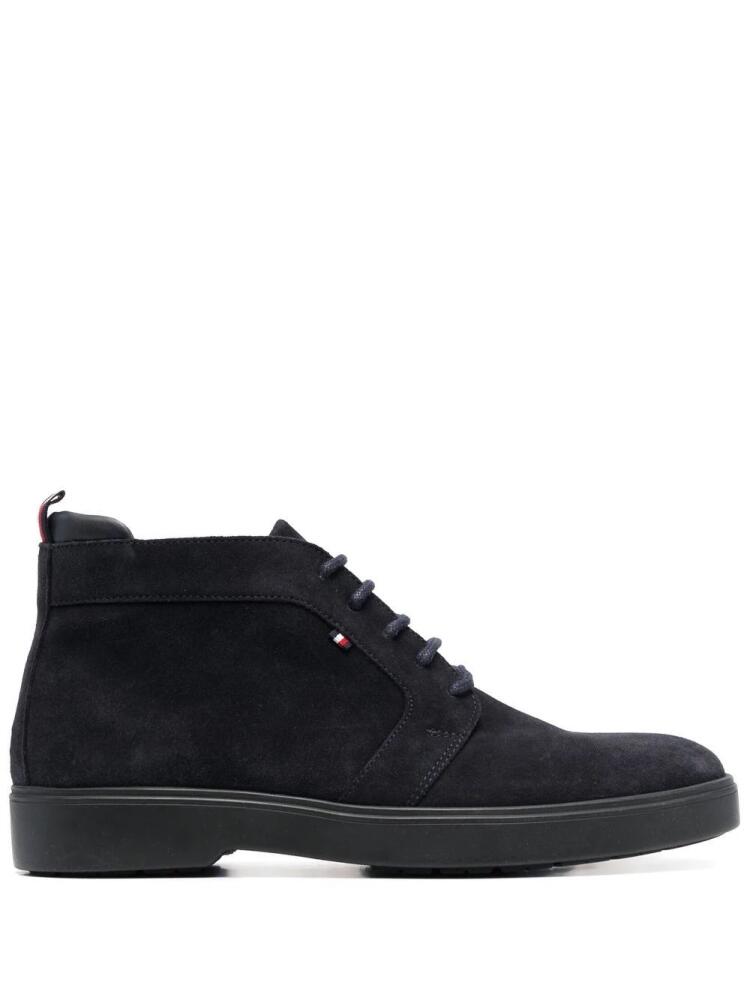 Tommy Hilfiger lace-up suede ankle boots - Blue Cover