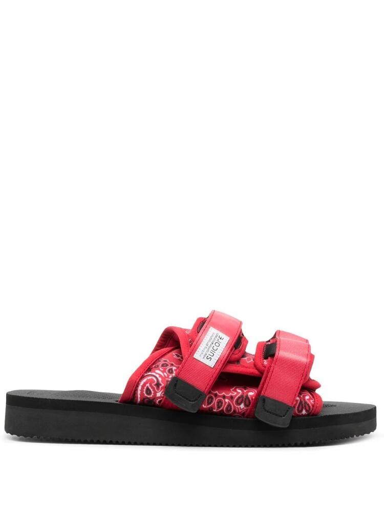 Suicoke double-strap flat sandals - Red Cover