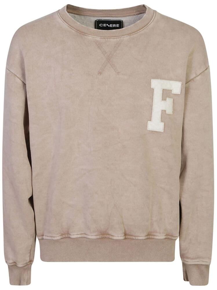 Cenere GB appliqué sweatshirt - Neutrals Cover