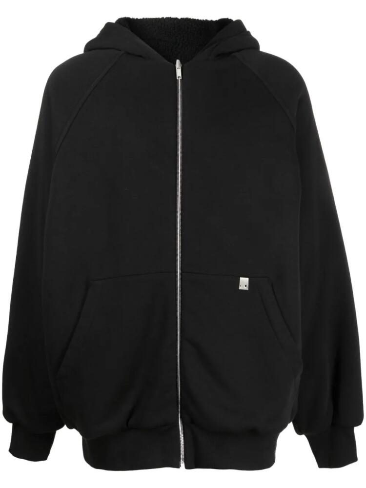 1017 ALYX 9SM slogan-print zip-up hoodie - Black Cover