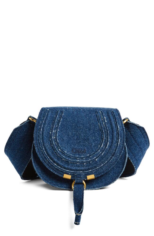 Chloé Small Marcie Denim Crossbody Bag in Denim 45D Cover