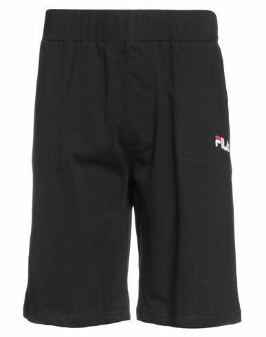 Fila Man Shorts & Bermuda Shorts Black Cotton Cover