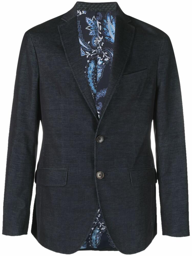 ETRO single-breasted tailored blazer - Blue Cover