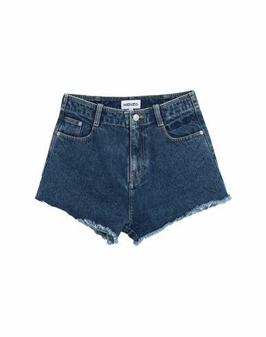 Kenzo Woman Denim shorts Blue Cotton Cover