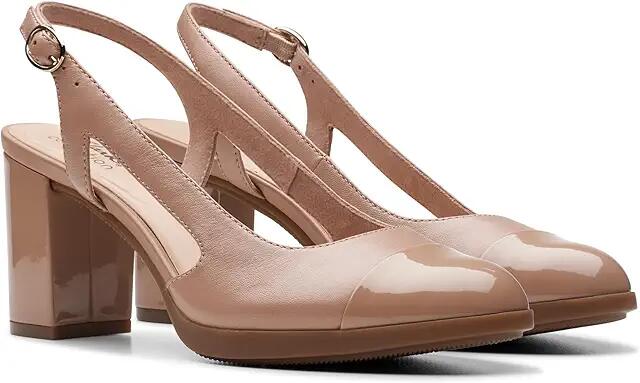 Clarks Bayla Joy (Beige Leather) High Heels Cover