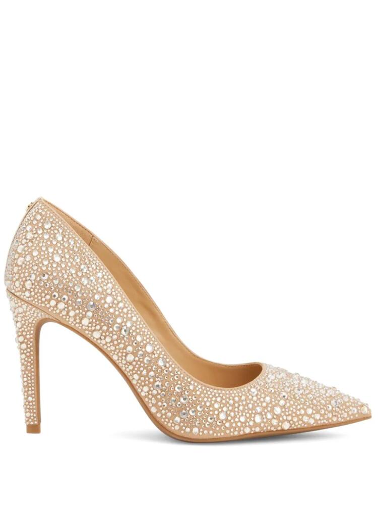 Michael Michael Kors 95mm Alina Flex rhinestone-embellished pumps - Neutrals Cover