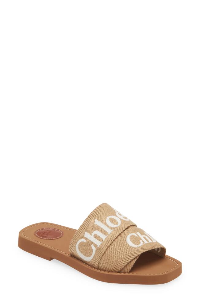 Chloé Woody Slide Sandal in Desert Beige Cover